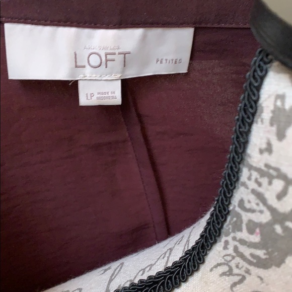 LOFT Petite Pullover Blouse - Picture 5 of 6